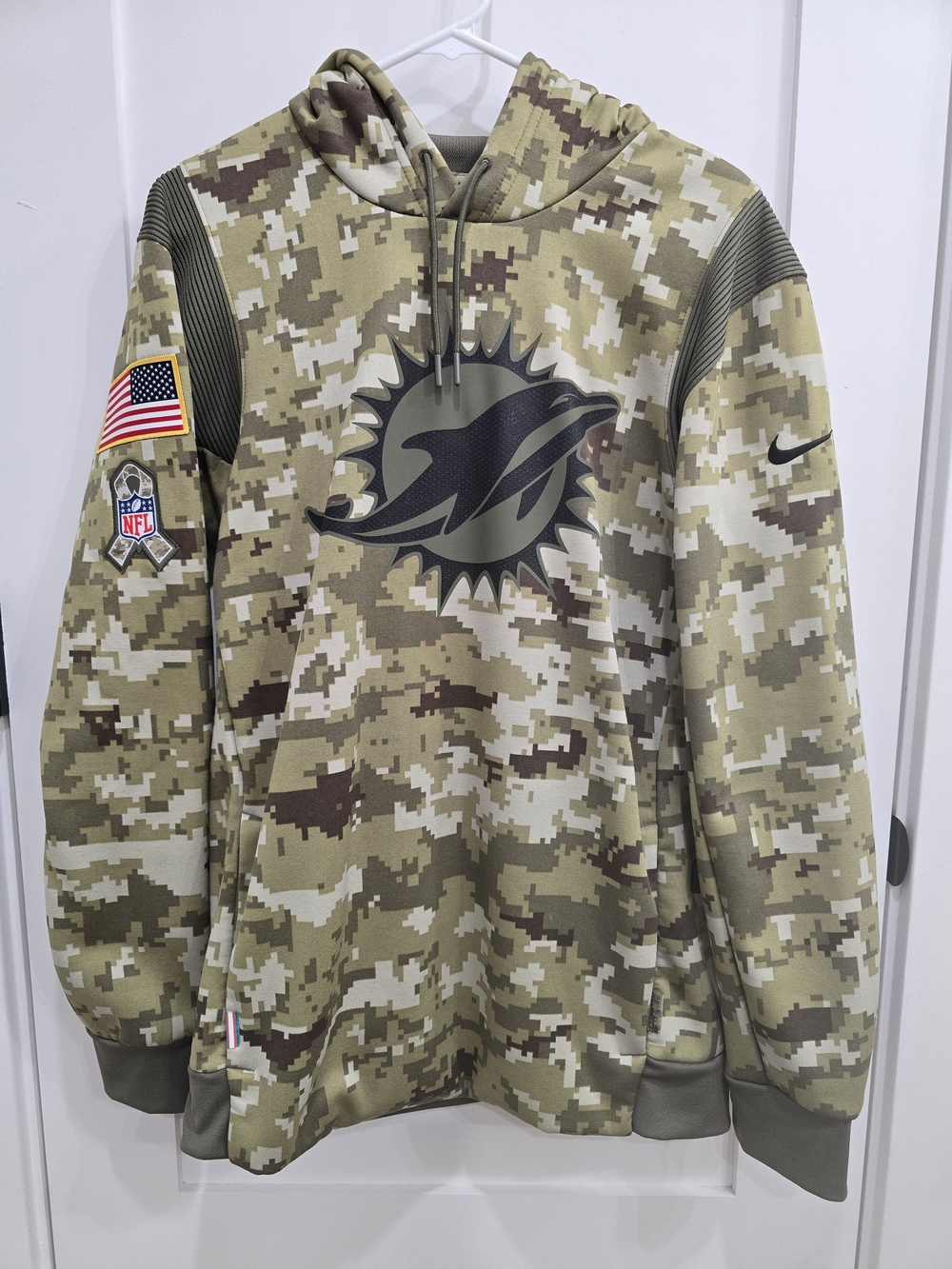 Nike Miami Dolphins Salute to Service Camo Pullover Hoodie